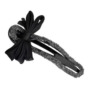 2025新款镶钻一字夹高端抓夹女大号后脑勺懒人盘发发夹鸭嘴夹发饰