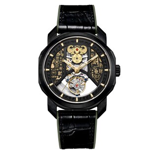 NANYUE南岳开财门手表情侣时尚镂空男士机械手表男友新年礼物生日