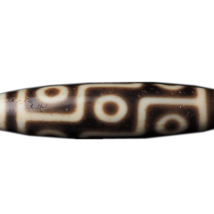 雨夜夫妻档玛瑙天珠天然西藏真品上肯3A牙黄九眼天珠正品黄金九眼