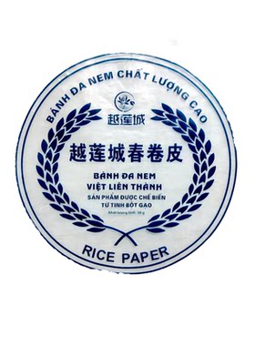 越南莲城油炸春卷皮炸米皮超薄春饼 banh da nem 50g酥脆直径22cm