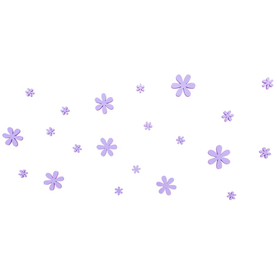 花朵卧室温馨风小图案墙壁装饰