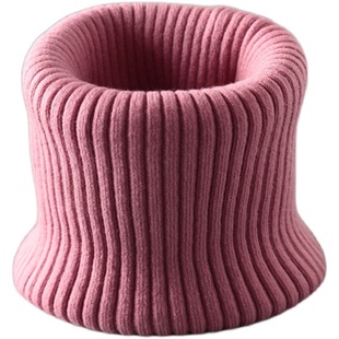 秋冬季新款羊绒围脖保暖男女套头脖套羊毛护颈椎围巾针织假领