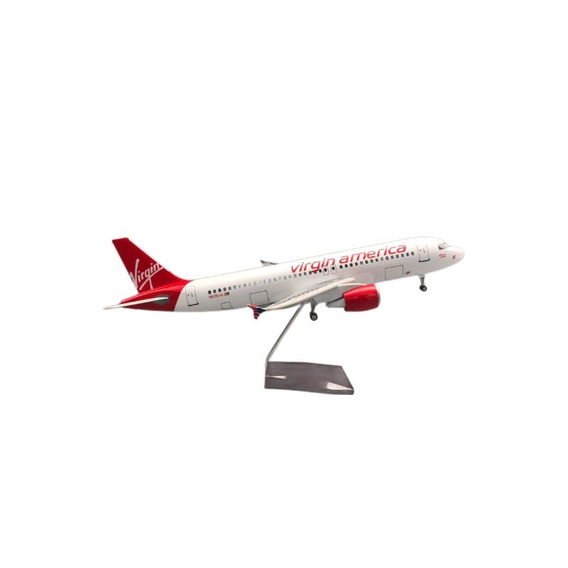 维珍航空A320带灯仿真客机模型