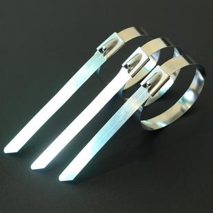 304不锈钢扎带7.9*800标牌固定捆绑金属抱箍长宽桥架卡扣绳勒死狗