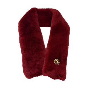 高奢稀缺货！哥本哈根进口LP天鹅绒水貂围脖新年围巾女 数量不多~