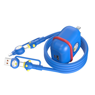 新国标双口快充充电器防触电便携手机充电器线全协议低温快充适用苹果16手机typec插头15数据线套装安卓闪充