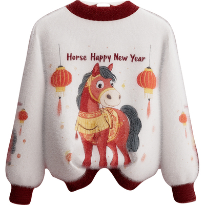 果拉拉水貂绒毛衣针织衫拜年服