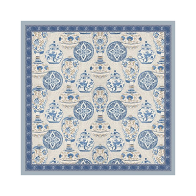 上海故事真丝中方巾女