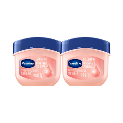 凡士林改善暗淡白桃嘟嘟唇润唇膏