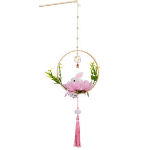 元宵节中秋灯笼儿童手提兔子花灯成品古风春节新年发光宫灯道具