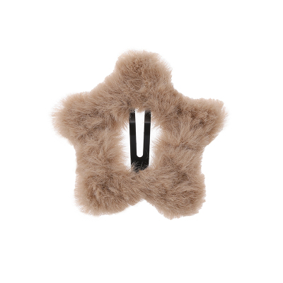 儿童毛绒星星发夹女童可爱侧边刘海夹子头饰碎发卡小女孩2025新款