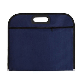 手提文件袋大容量帆布拉链A4办公会议资料袋定制收纳袋子文具印刷