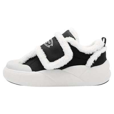 乔丹低帮板鞋棉鞋魔术贴女款2025冬季加绒保暖轻便防滑时尚运动鞋