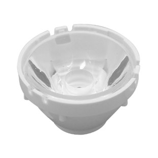 5050 10W T6透镜5度10度15光面304560度珠面XHP50聚光led透镜21mm