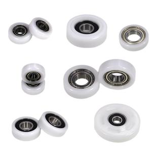 导向轮包胶包塑轴承胶轮滚轮包塑料尼龙小滑轮耐磨高承载轨道POM