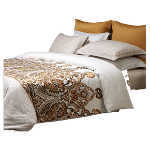 MINE/寐Valeron100%土耳其纯棉床品四件套全棉床单被套 阿拉贝斯