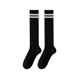 过膝袜女秋冬纯棉长筒袜压力袜高筒袜女士秋季显瘦及膝长袜大腿袜