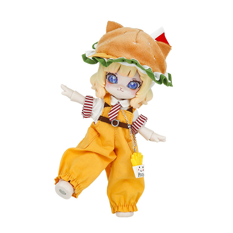 COME4FREE12分BJD甜品系列芝芝喵堡包娃衣裙子玩偶衣服套装