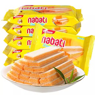 印尼进口纳宝帝威化饼干丽芝士奶酪夹心混合味办公室休闲零食