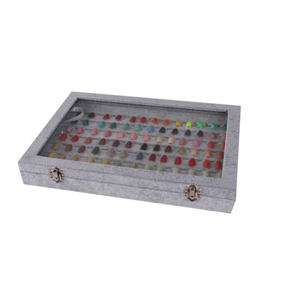 美甲色卡展示盒甲油胶色板