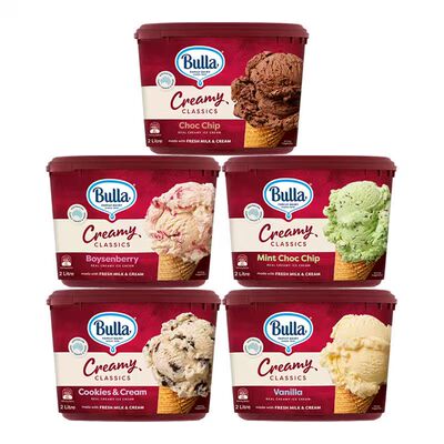 【金奖同款】Bulla焦糖海盐香草薄荷巧克力曲奇冰咖啡大桶冰淇淋