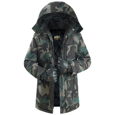 中长款加绒加厚耐磨棉服