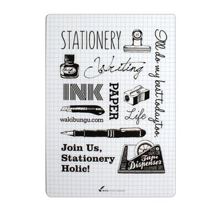 日本和气文具 A5尺寸笔记本用塑料PET垫板写字垫板 手绘文具素描