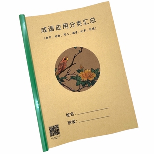 小学生语文成语分类汇总词语积累大全专项训练练习本四字词语手册