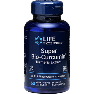 现货Life Extension超级生物姜黄素Turmeric Curcumin60粒BCM胶囊