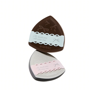 everbab艾蓓拉蝴蝶结奶皮气垫棉花糖粉扑粉底液化妆不吃粉干湿用