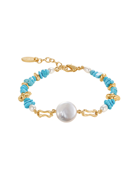 天然绿松石手链女轻奢小众