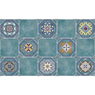 地中海自粘地砖贴纸厨房防水地贴阳台防滑耐磨地板贴仿古瓷砖墙贴