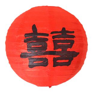 婚房布置结婚喜字灯笼蜂窝球立柱订婚装饰男女方新房卧室拍照道具