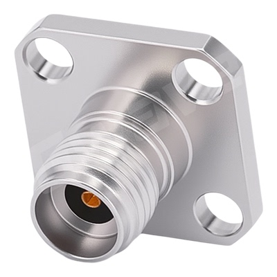谷波2.92mm母可拆式四孔法兰连接器孔距8.6mm 40GHz 2.92-KFD0123