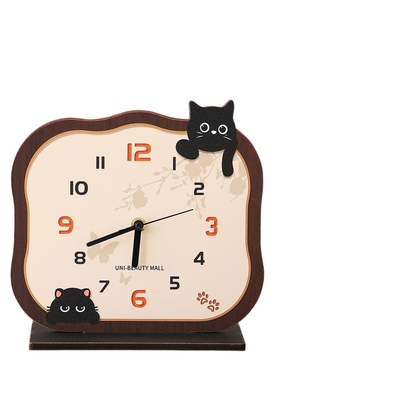 中古风桌面时钟摆台式客厅玄关电视柜装饰摆件轻奢高档钟表摆放式