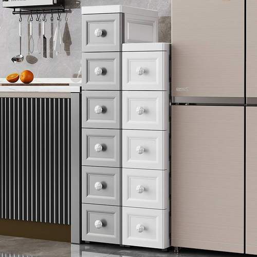 夹缝储物柜多层杂物抽屉式防水柜柜冰箱宽卫生间物分层置缝隙收纳