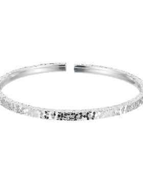 顺庆银楼女纯银瑶光开口手镯送礼