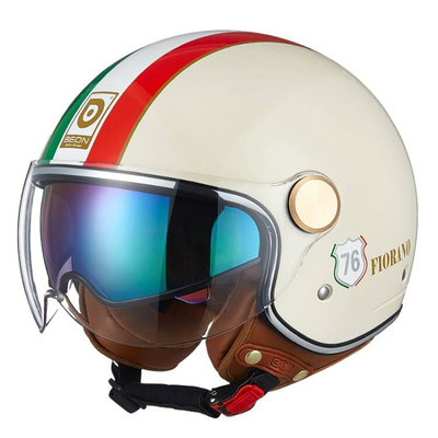 beon双镜片四季摩托车半盔3c认证