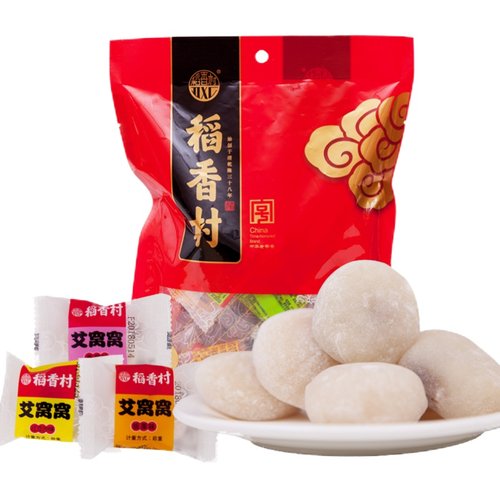稻香村艾窝窝500g  北京风味散装传统小吃零食麻薯糍粑糯米糍特产