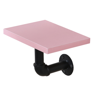 墙上花架水管置物架悬壁挂多肉绿萝装饰层板铁艺客厅书架一字搁板