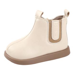 女童靴子儿童短靴冬季加绒棉鞋女宝宝鞋子软底公主鞋皮靴马丁靴男