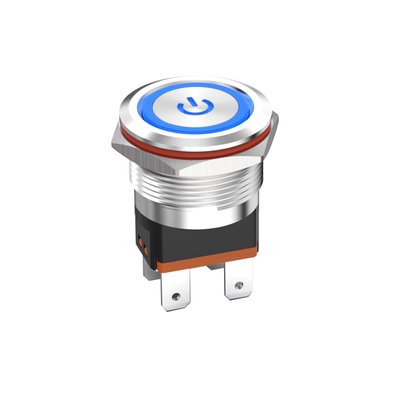 顺丰发货蓝波防水不锈钢按钮开关