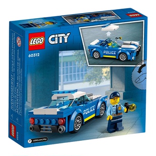 【自营】LEGO乐高60312警车城市系列男女孩拼搭积木儿童益智玩具