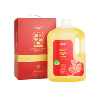 得尔乐2L高山红花有机纯山茶油物理压榨低温冷榨高档食用油烹饪