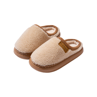 买一送一棉拖鞋女秋冬季室内家居情侣一对防滑家用保暖毛绒拖鞋男