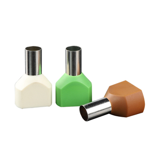 TE双线管型预绝缘端子接压线端头针管形冷压0.5铜管16平方1000只