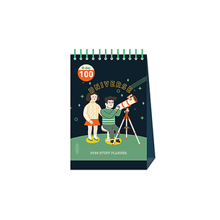 韩国jamstudio可爱插画100天计划本万年历日程学习ins台式线圈本