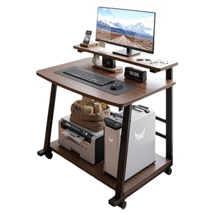 电脑桌台式家用桌子简易出租屋小型学生写字书桌可移动卧室学习桌
