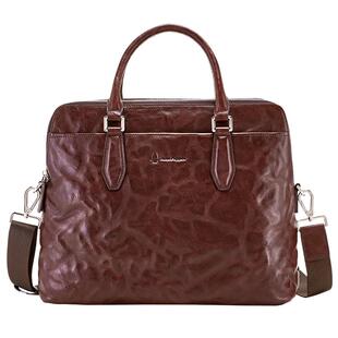 暇步士男士公文包真皮商务休闲通勤手提包大容量电脑包单肩斜挎包