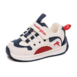 帕丁顿熊儿童运动鞋加绒冬季男童棉鞋女宝宝休闲鞋软底小童鞋子